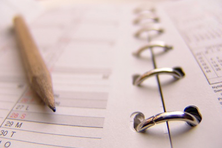 temps de travail, agenda