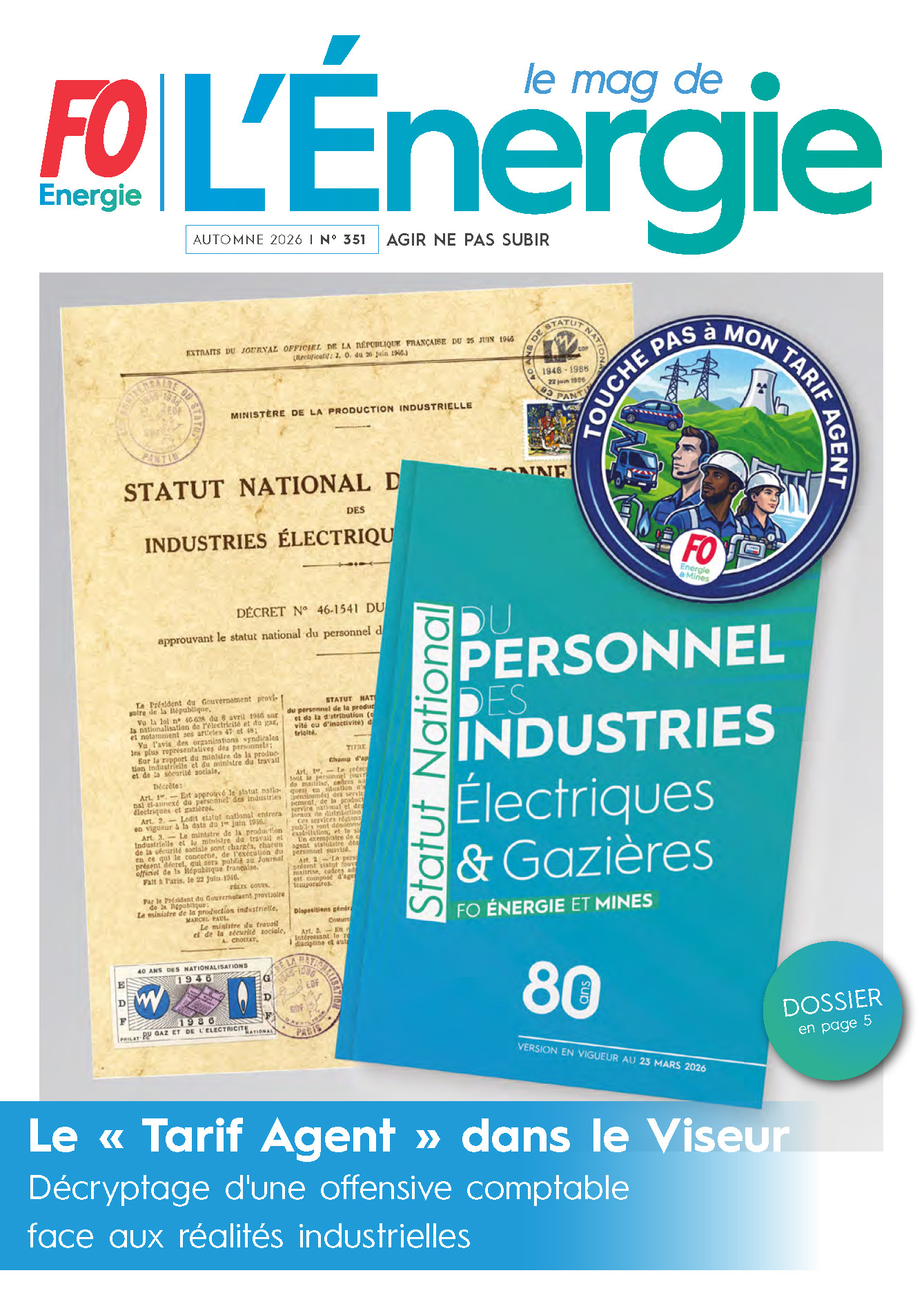 Le Mag de l’Énergie FO Énergie et Mines n° 351 – Automne 2026